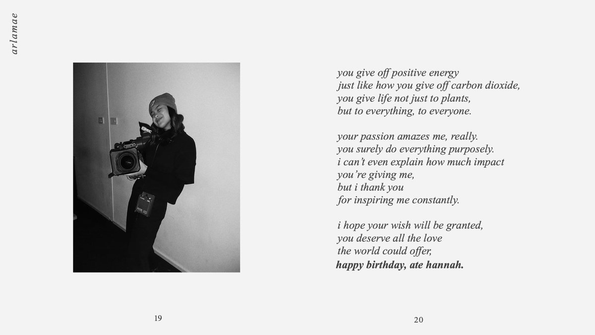 wordsforbenj's tweet photo. happy birthday to the girl who inspires me so much,, i really can’t explain the influence this girl has been giving me. all i wish for your birthday is for you to receive the amount of love you deserve🥺 

i love you so much, ate hannah.
happy birthday.🤍 @hannahkathleenp https://t.co/KFlWtvrROr
