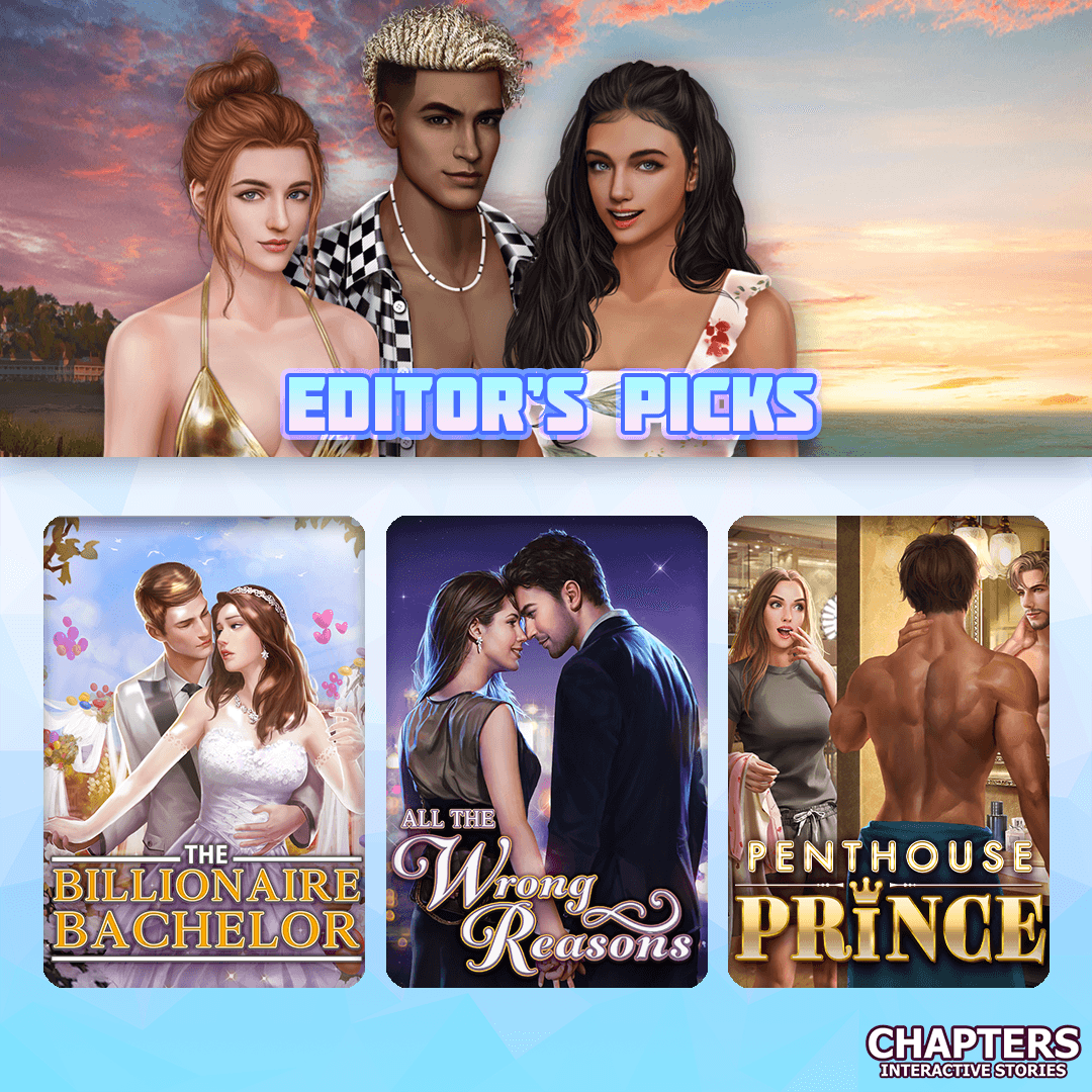 ChaptersGame's tweet photo. Check out our Editor's Picks now!

💰 The Billionaire Bachelor
💘 All The Wrong Reasons
👑 Penthouse Prince

#ChaptersGames https://t.co/mw1soPnp46