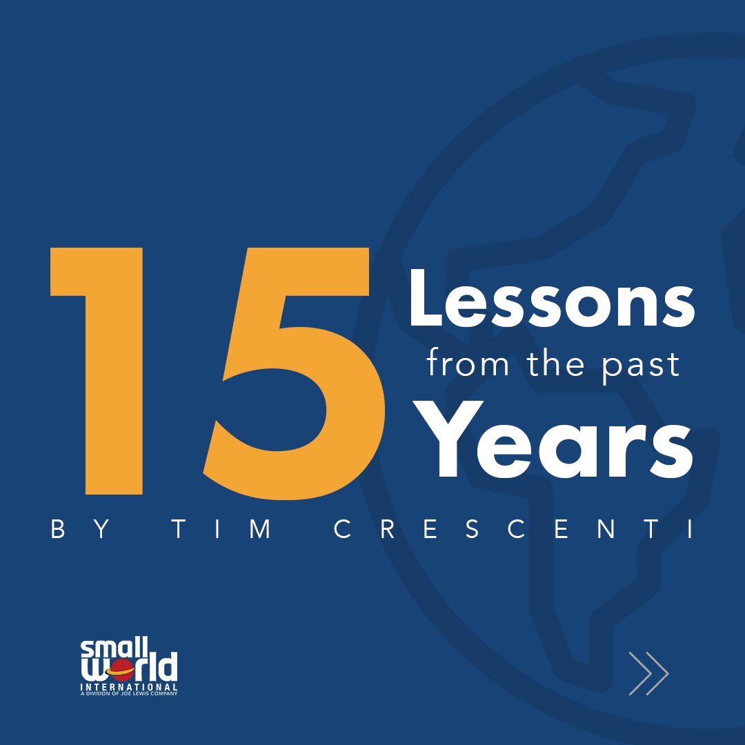 SmallWorldIntl's tweet photo. In celebration of Small World's 15th year anniversary, our founder Tim Crescenti will share fifteen lessons he's learned in the last fifteen years of business in the formats industry. Over the next few months look out for a new lesson each week.

Lesson 1: Make Saying "Yes" Easy https://t.co/t79EmDyY1L