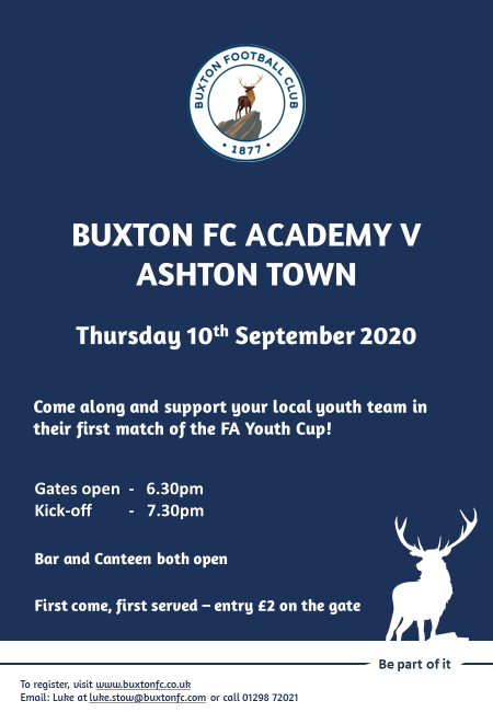 buxton_in's tweet photo. FA Youth Cup this Thursday 7:30 kick off. #upthebucks https://t.co/ZiGkgwX6LQ