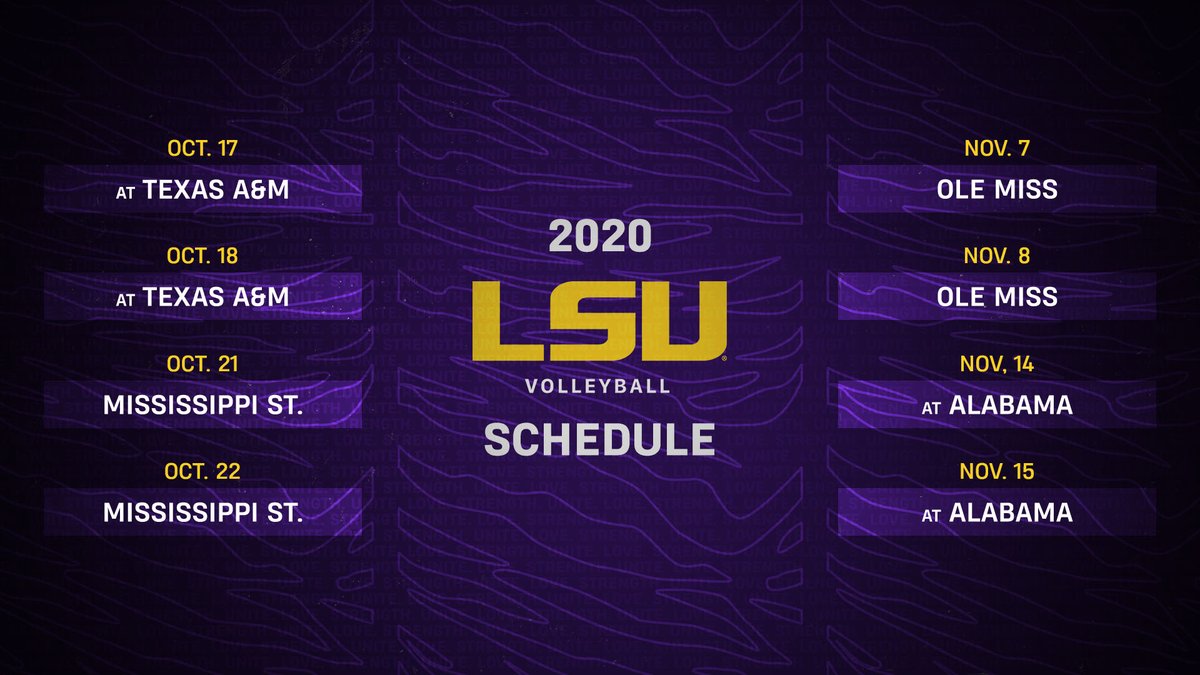 The SEC has announced this year's volleyball schedule! 📄 lsul.su/2GO50XP