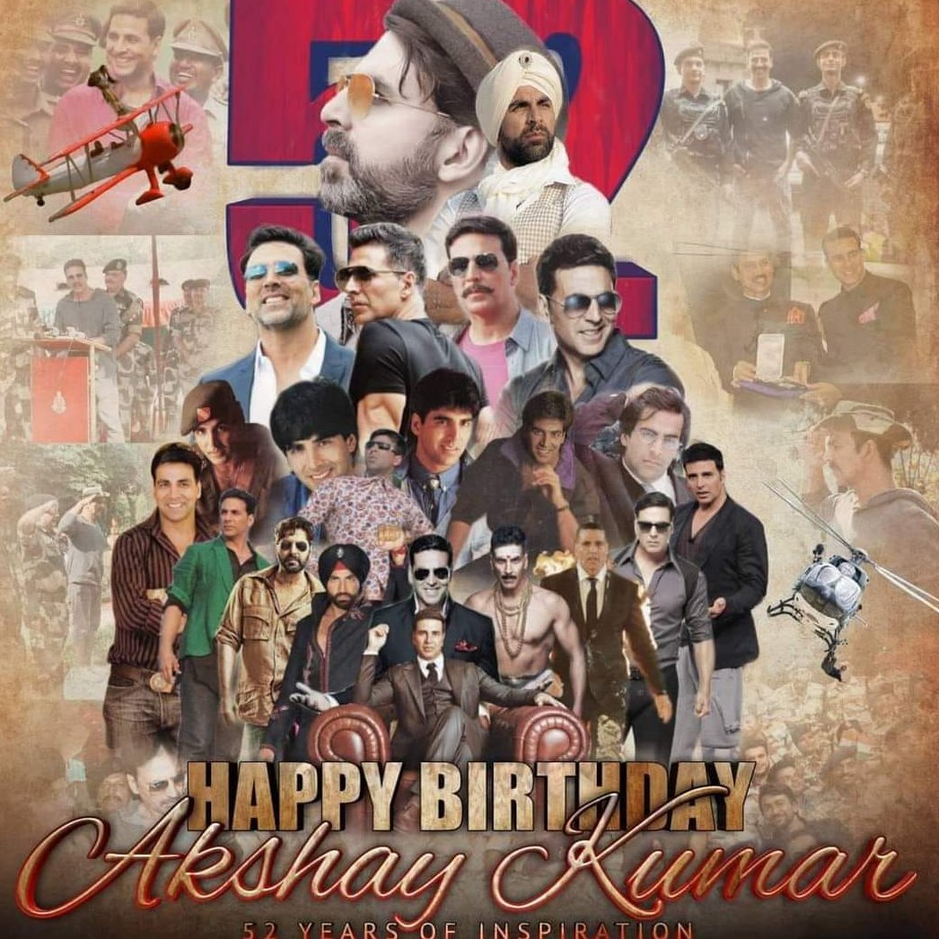  Happy birthday dear akshay kumar. You are my favourite hero for ever ever and forever. 