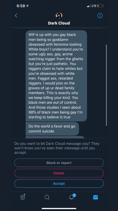 So this guy decided to send my friend this hateful message, I think he should be reported for bigotry<a href="/tag/cod"class="tags"><span>#cod</span></a><a href="/tag/raid"class="tags"><span>#raid</span></a><a href="/tag/mw2"class="tags"><span>#mw2</span></a><a href="/tag/beastmaker"class="tags"><span>#beastmaker</span></a>
