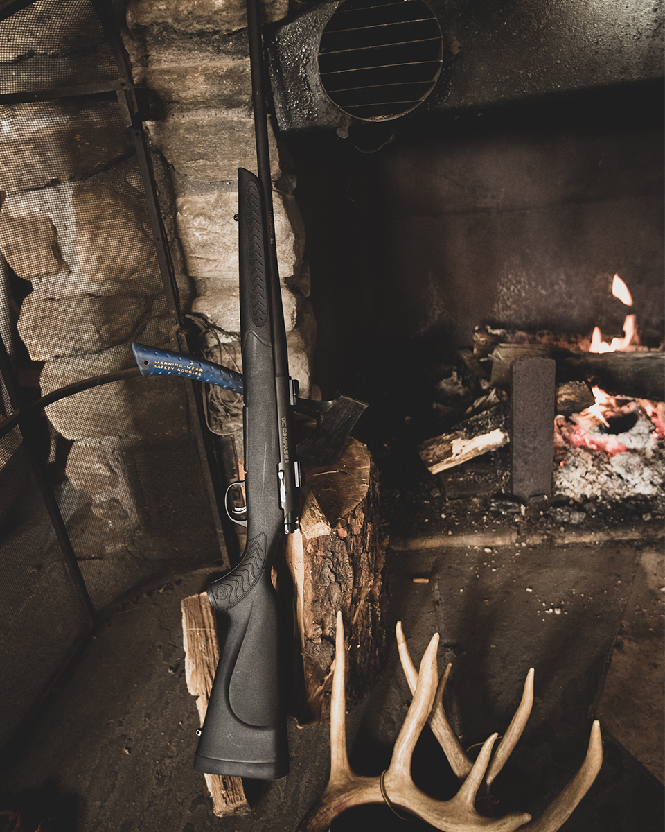 TCArmsCo's tweet image. What will you do if you tag out early this year? #tcarms #TCCompassII #followyourcompass #thinkpositive #huntinggoals #tradition #fireplace #thehuntneverends