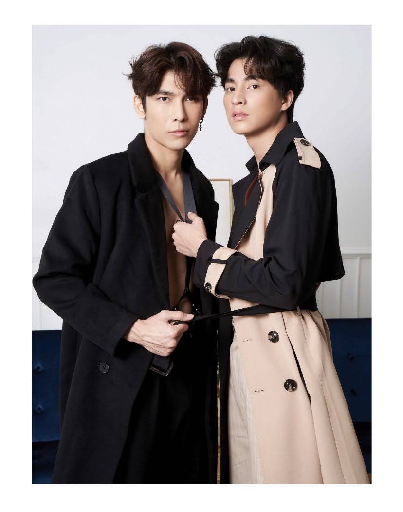 secondly, its his physique. gulf has a good height with thin calves prob from playing football, with amazing long legs. his upper body on the other hand is small (we see the contrast w mew's) and it makes him look dainty <3