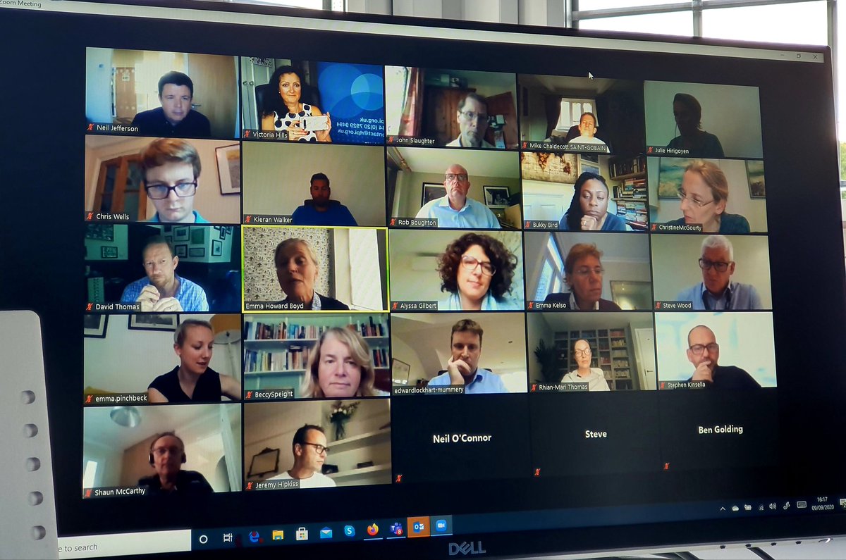 VictoriaCEOCIOB's tweet photo. Busy day today! Wrapping up a non-stop marathon with final meeting of the day @HomeBuildersFed #FutureHomesTaskForce discussing #netzero #zerocarbon #ClimateChange #FutureHomesStandard #homes #PlanTheWorldWeNeed #planners #planning #collaboration https://t.co/Ie0pK9IGPH