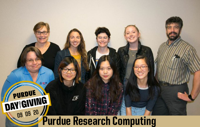 PurdueRCAC's tweet photo. In 2018, our student cluster competition team @SCCompSC was all women who are members of @purduewhpc @women_in_hpc  #PurdueDayofGiving #PurdueComputing #AI #MachineLearning #Competition #HPC #womenintech #WomenWhoCode #DEI #WomenInSTEM @Dell 
Invest at: https://t.co/0hv0r71lnK https://t.co/gn2ssWcl5G