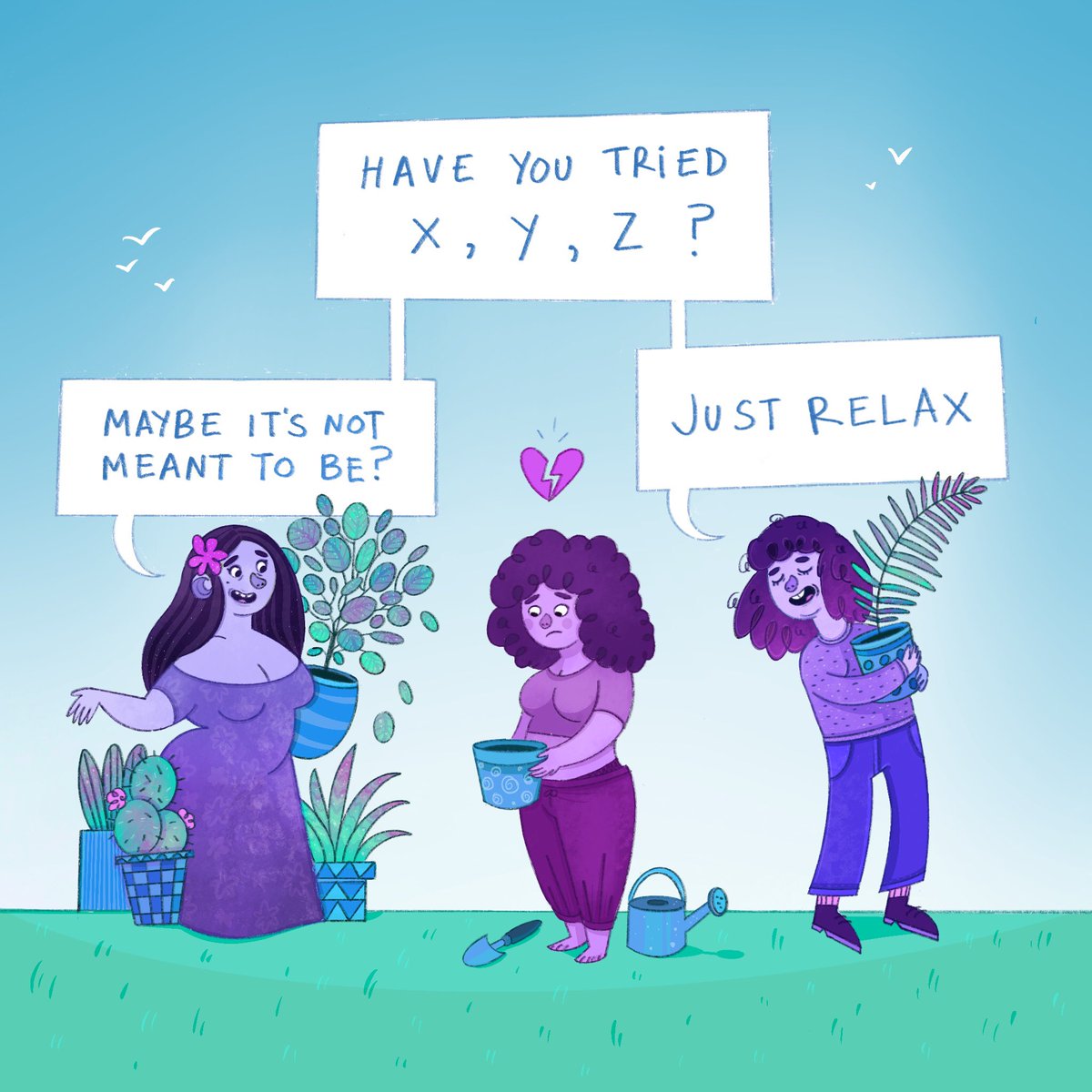 lolidunnit's tweet photo. it's PCOS awareness month and i'm posting artstuffs !! 🌸✏️ here's "fertility" !! read more on my insta: https://t.co/btXZ4MM8c9

 #PCOS #PCOSawarenessmonth #PCOSawareness #polycysticovarysyndrome #fertilityjourney #fertilityawareness #womenshealth #illustration #fertility https://t.co/uj4o4ZLt70