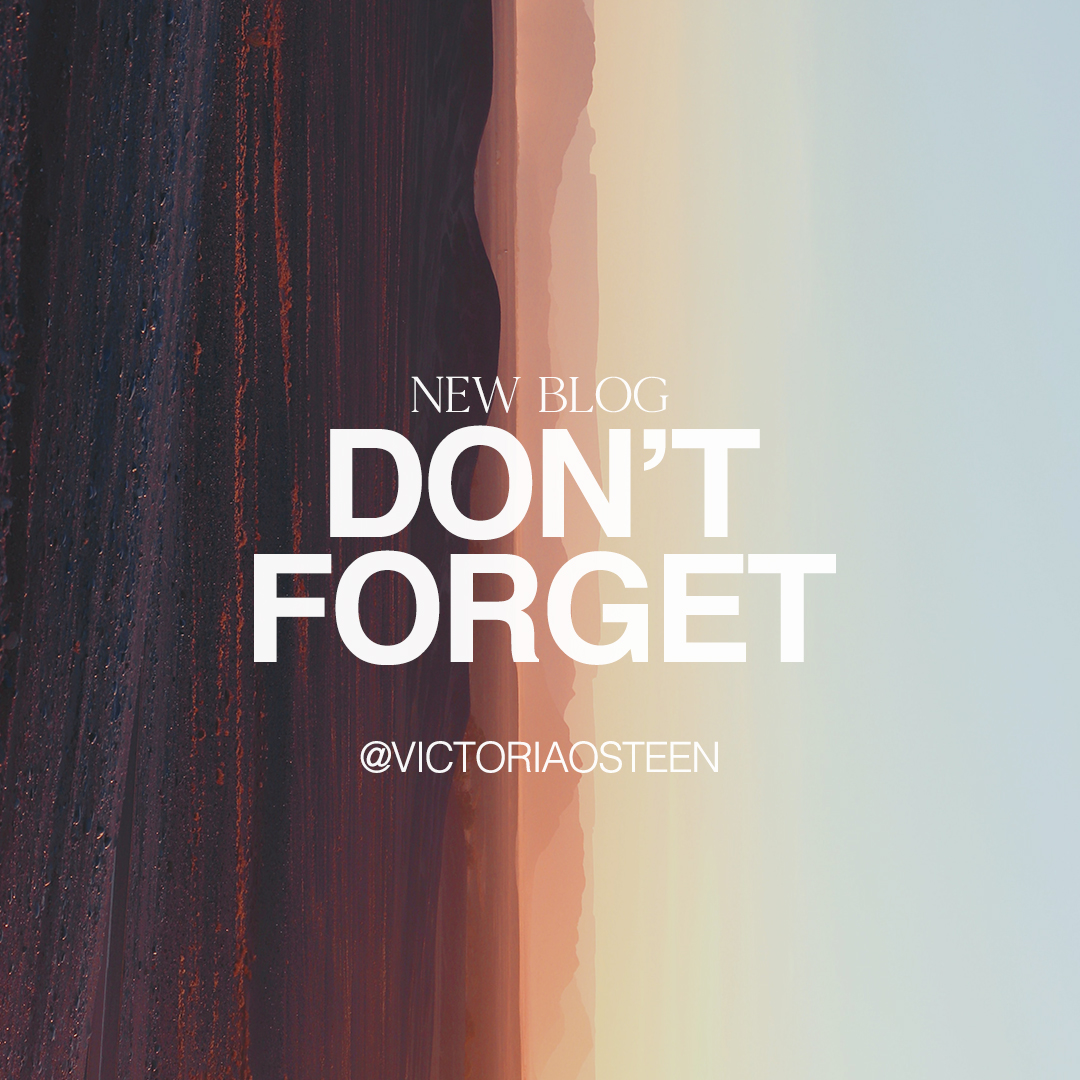 God has empowered each of us through His love, His grace, and His mercy to set the tone of love within our families. 

Read my blog, "Don't Forget": bit.ly/35lJiEw