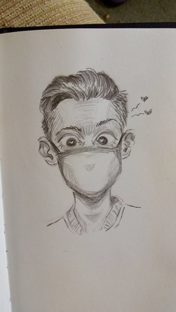 judest___'s tweet photo. tiny phil wearing his mask is in your timeline!!! 
#phanart 💗 https://t.co/TSbvYVPKT9