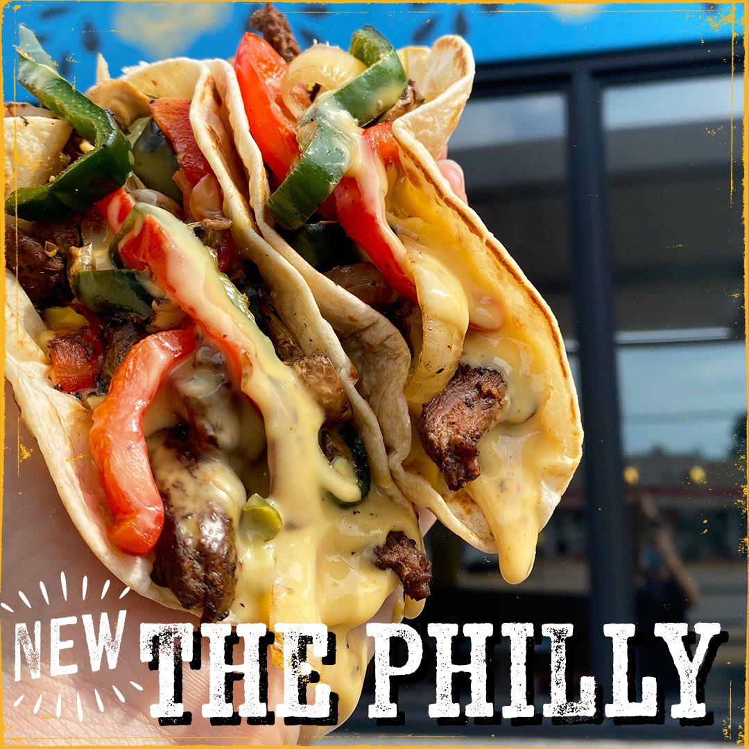RustyTaco_MN's tweet photo. 🌮The NEW Philly Taco 🌮
served with warm 🧀queso poured over
✔️Steak Fajita 
✔️Fajita Veggies 
✔️Mushrooms

🌮order right here==> https://t.co/GIfomVr3zr

#eatlocal #minnesota #twincities #twincitieseats #foodieapolis #stpaulfoodie #twincitiesfood #twincitiedfoodie #eatmn # https://t.co/WM2bVGk1Vc