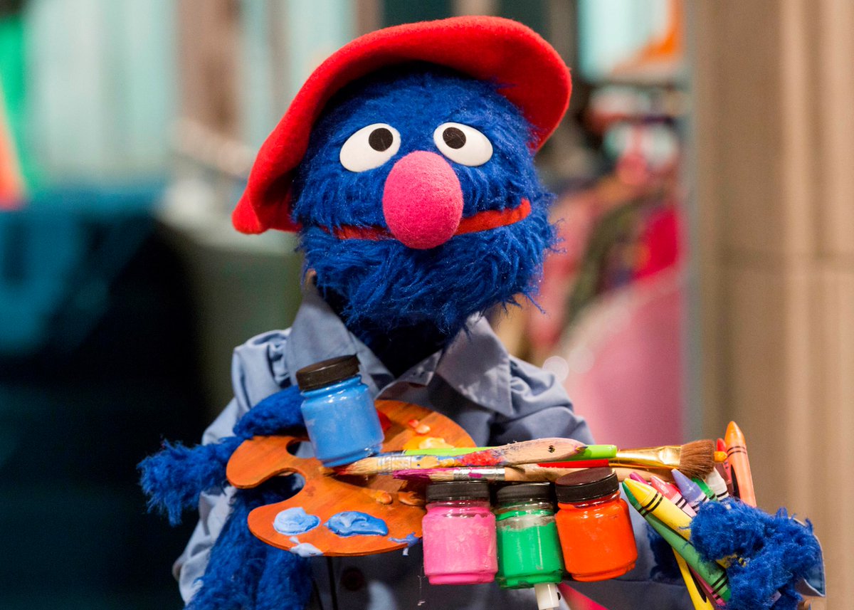 sesamestreet's tweet photo. You are the artist of your world. Take risks and be proud of what you create! #WednesdayWisdom https://t.co/3MVAPnVYEr