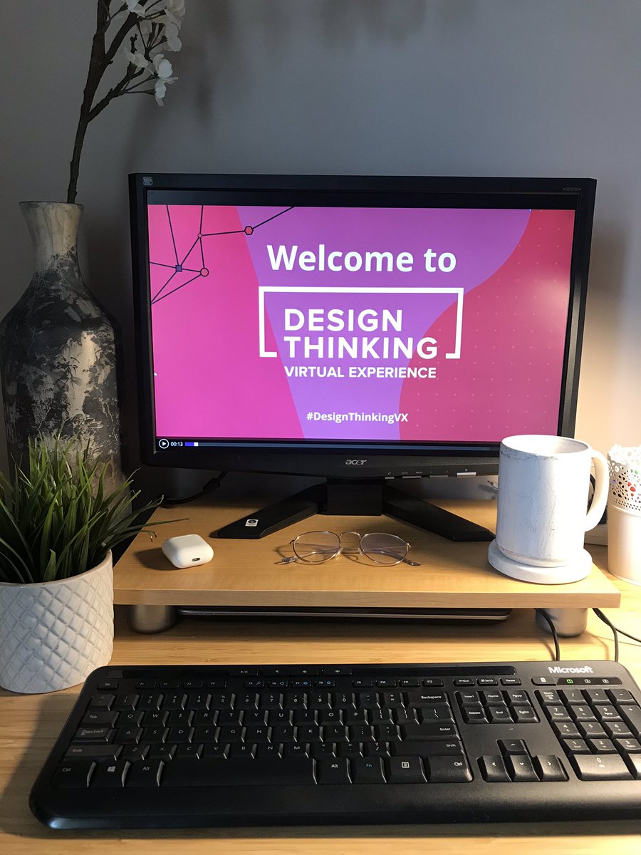 LaurenPraps's tweet photo. Happy to be attending the @DesignThinkUSA virtual conference🤗 #DesignThinkingVX #WFH https://t.co/y8kXzdh9Ki