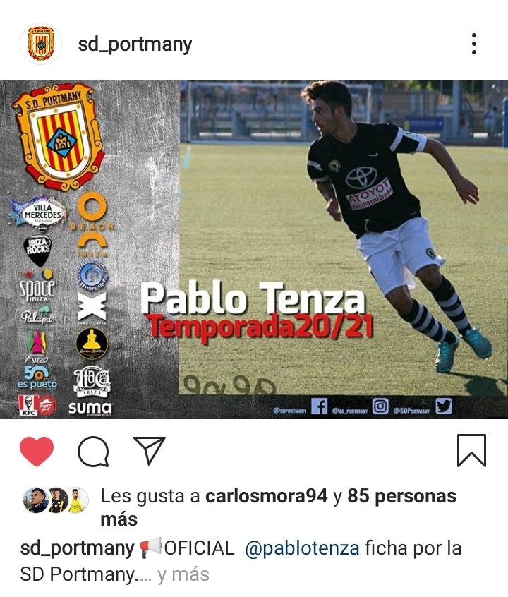 Totalfield1's tweet photo. Hoy presentamos a un jugador que dará mucho que hablar este año.
🏃‍♂️ @pablo_tenza
🗓️ 23 años
🥅 CENTROCAMPISTA
🏟️ @SDPortmany (3a división) 

💻💼 Mediocentro defensivo con gran despliegue físico y gran salida de balón. 💻💼

💎!!!Bienvenido a la familia!!! 🔥 https://t.co/L07n7noJeT