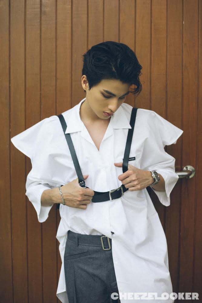 how could we forget this iconic shoot?? seeing him in eyeliner for the first time and killing us all??? he was handsomely pretty here. (ngl, he looked like a lesbian)