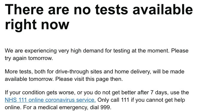 Symptomatics get tested by making testing easy to access (localised) & through trusted sources (GPs). Even when the test system was functioning we weren't finding nearly all symptomatic cases. Now, symptomatics cant get a test. This is a shambles.5/