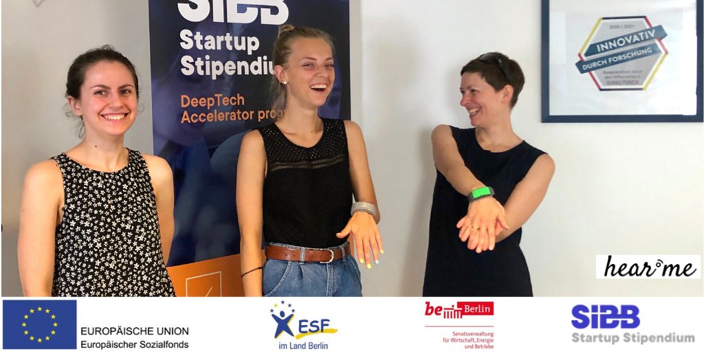 SIBBeV's tweet photo. Unser Startup hearMe hat beim Berlin Urban Tech Summit den 3. Platz belegt! 🎉

Darüber freuen wir uns riesig, natürlich vor allem für das Team von @hearMeLoud_org. Mehr erfahrt ihr hier: https://t.co/Rrse5zP9ey

#BerlinUrbanTech #digitalberlin #startup #sibb #startupstipendium https://t.co/S0t3uonnPK