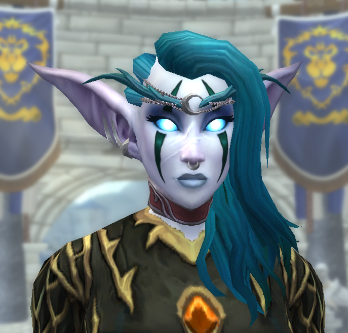 NOW HERE IS A SPICY ONENaerminaUndead Night Warrior, very ANTI-FORSAKENTechnically, Naermina DIED during her fight with Atticus at Darkshore. She was placed in a well and with her last breath, she prayed to Elune. She was given a second chance at life, and rose with dark eyes