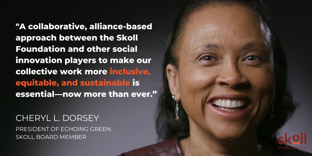 dongips's tweet photo. Please join me in welcoming our newest Board member @cheryldorsey of @EchoingGreen. Cheryl has been one of my teachers for a long time, and I can’t think of a more brilliant, collaborative, humble leader for us to learn from during this important moment. https://t.co/jITNbBk8gD https://t.co/KZiNGa4xmB