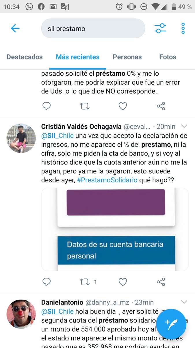 Mariandrearaga's tweet photo. @SII_Chile Cual es la razón por la que sucede esto? https://t.co/Sm9HPCoCkf