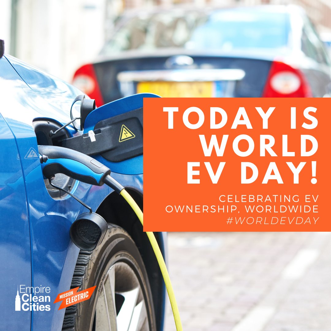 MissionEV's tweet photo. Today is #WorldEVDay, a global celebration of EV ownership. Driving EVs helps you eliminate your dependence on oil, reduce your carbon footprint, and saves you $ in the long-run. Drop a comment below to let us know you've signed the pledge! @MissionEV @World_EV_Day @EMPIRECLEAN https://t.co/qD3uI92ih6