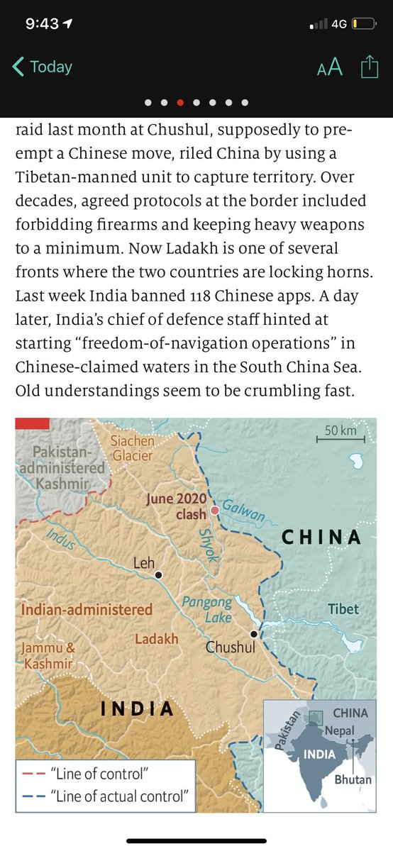 ⁦<a href="/narendramodi/">Narendra Modi</a>⁩ <a href="/PMOIndia/">PMO India</a> Economist depicting Ladakh as ‘Indian Administered Ladakh’ is not respecting our sovereignty even if we condone the depiction of POK as PAK. GoI should take it up with the publication.