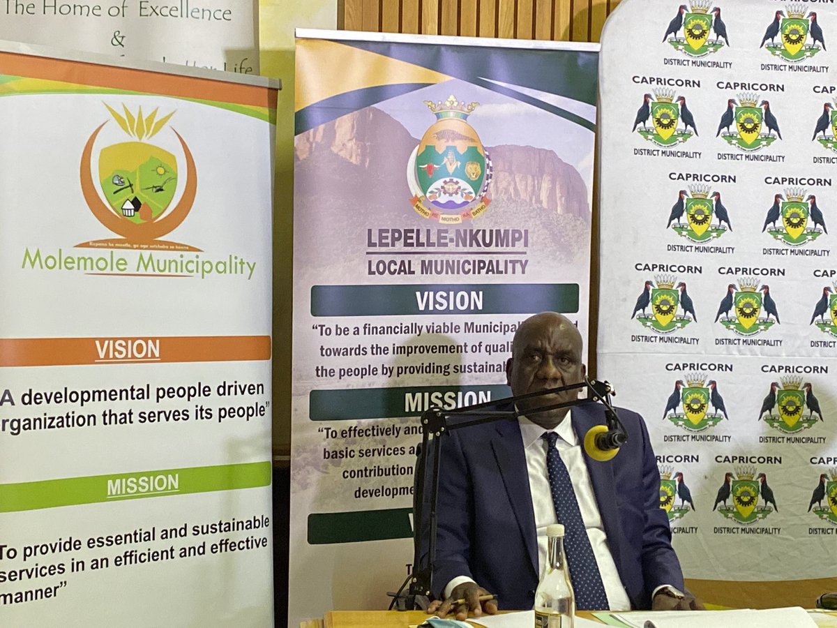 MLMunicipality's tweet photo. The Mayor of Molemole LM today takes part in the Capricorn District Virtual District Imbizo. Please tune in and take part. https://t.co/7Cp6qoQ3gv