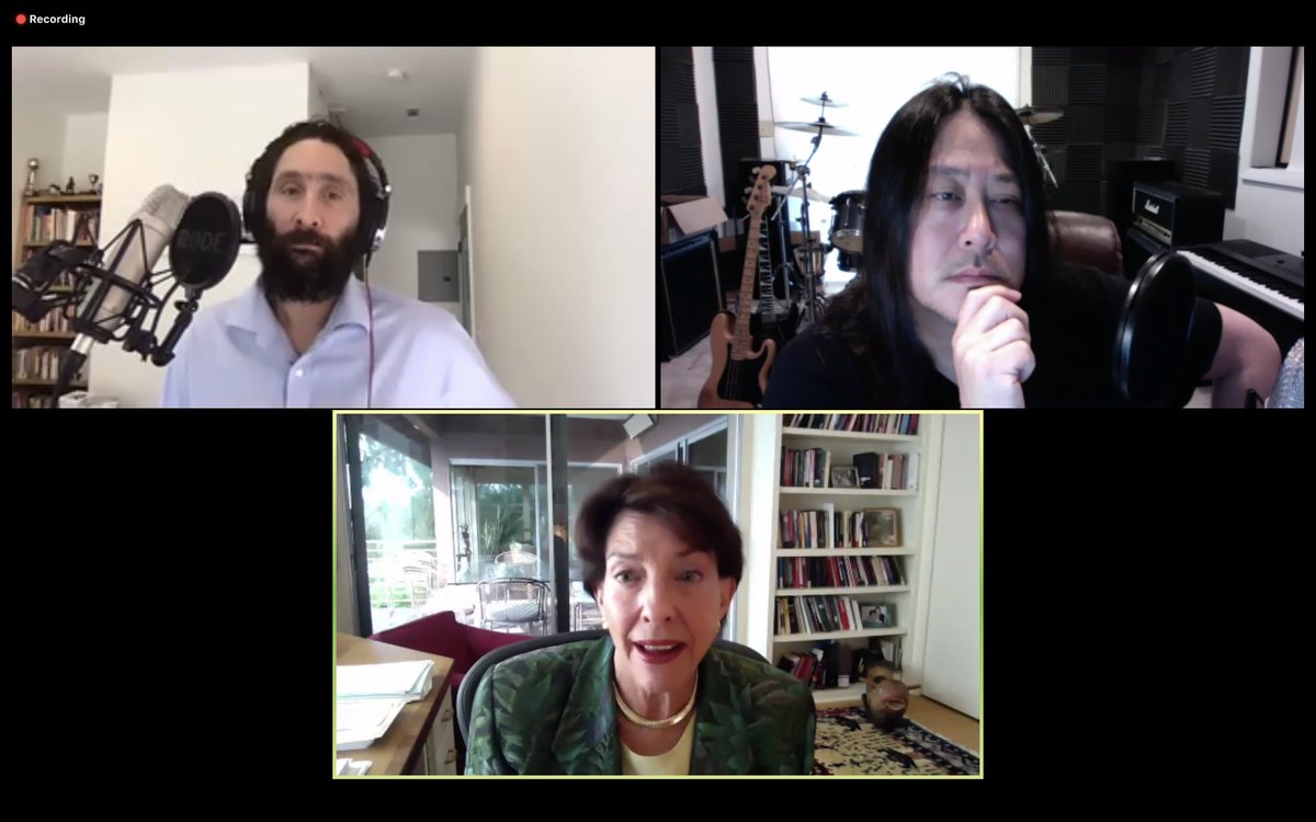 ThinkPlanThrive's tweet image. Feeling starstruck watching a Sinica live podcast, having been listening to these two gentlemen religiously for over a decade. Fascinating insight from @SusanShirk1 - at the end of an inspiring afternoon facilitated elegantly by the @supchinanews team. 谢谢大家! #SupChina