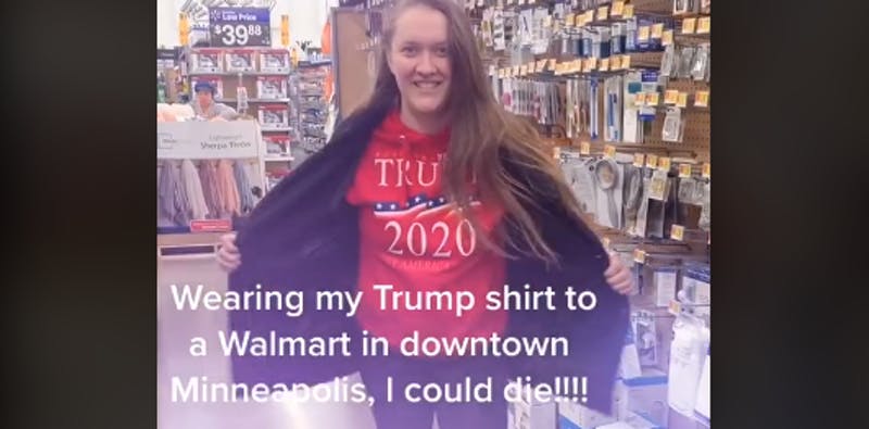 citypages's tweet photo. Brave TikTok lady survives Walmart in 'downtown Minneapolis' https://t.co/DMrGW2PqDU https://t.co/KIalVbAWwN