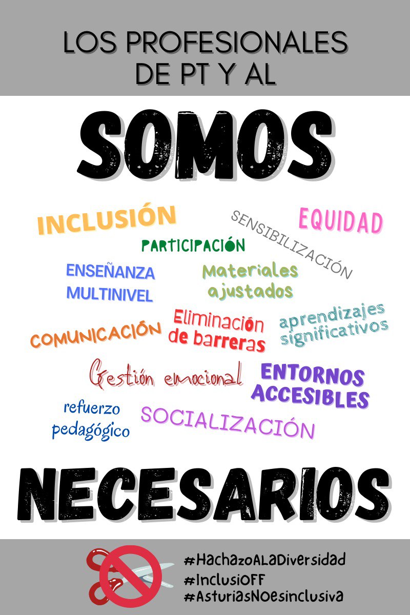 DAFNEPEREZSUAR1's tweet photo. @AdrianBarbon @GobAsturias @Educastur #inclisioff #HachazoALaDiversidad #asturiasnoesinclusiva https://t.co/tvlMfuyH5l