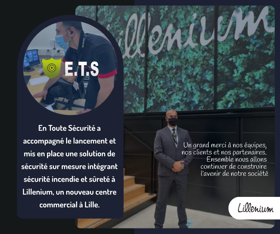 ets_securite's tweet photo. Lillenium, le centre commercial de Lille-Sud, a ouvert ses portes
ETS est fière d’accompagner ACCESSITE dans ce beau projet avec la mise en place d’une solution de sécurité sur mesure intégrant sécurité incendie et sûreté. https://t.co/dvyOOKTlO3