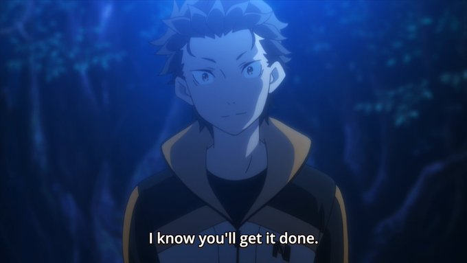 One thing I was annoyed with was this translation. It's small, but any Fate fan can hear the "Mikata," meaning ally or defender. I felt like it was Subaru's statement of them being equals, with him protecting her weakness similar to how she protects his. Again, my interpretation.