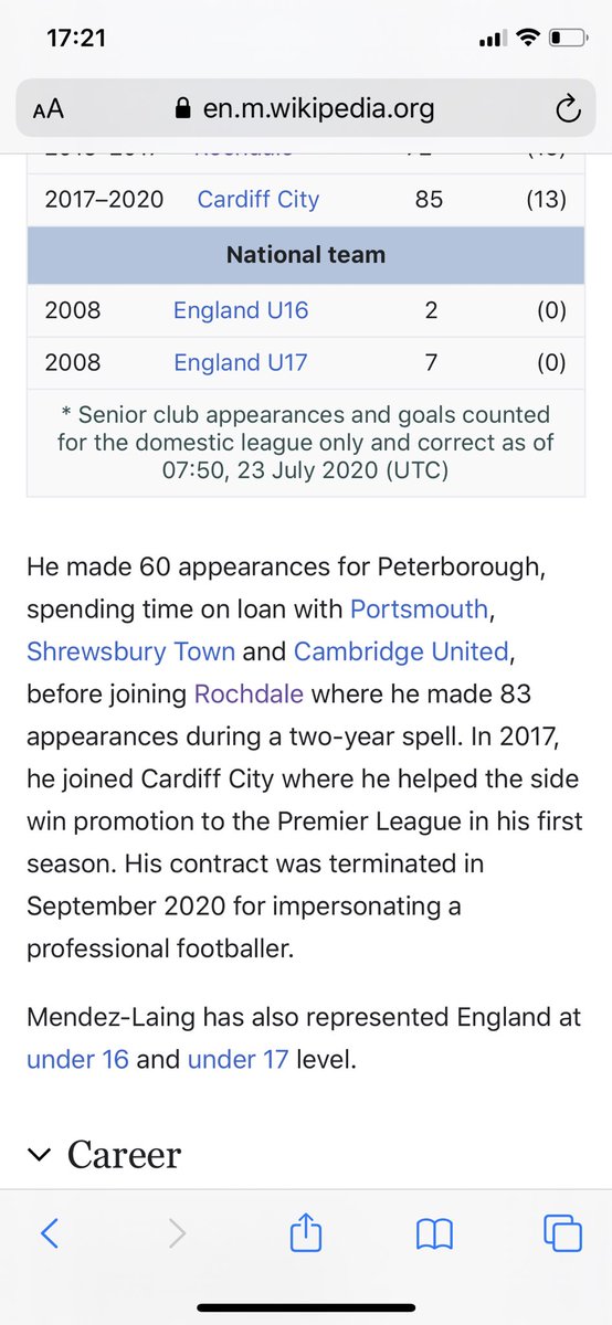 collbag's tweet image. The real reason for Mendez Laing getting the boot... Wikipedia 😂