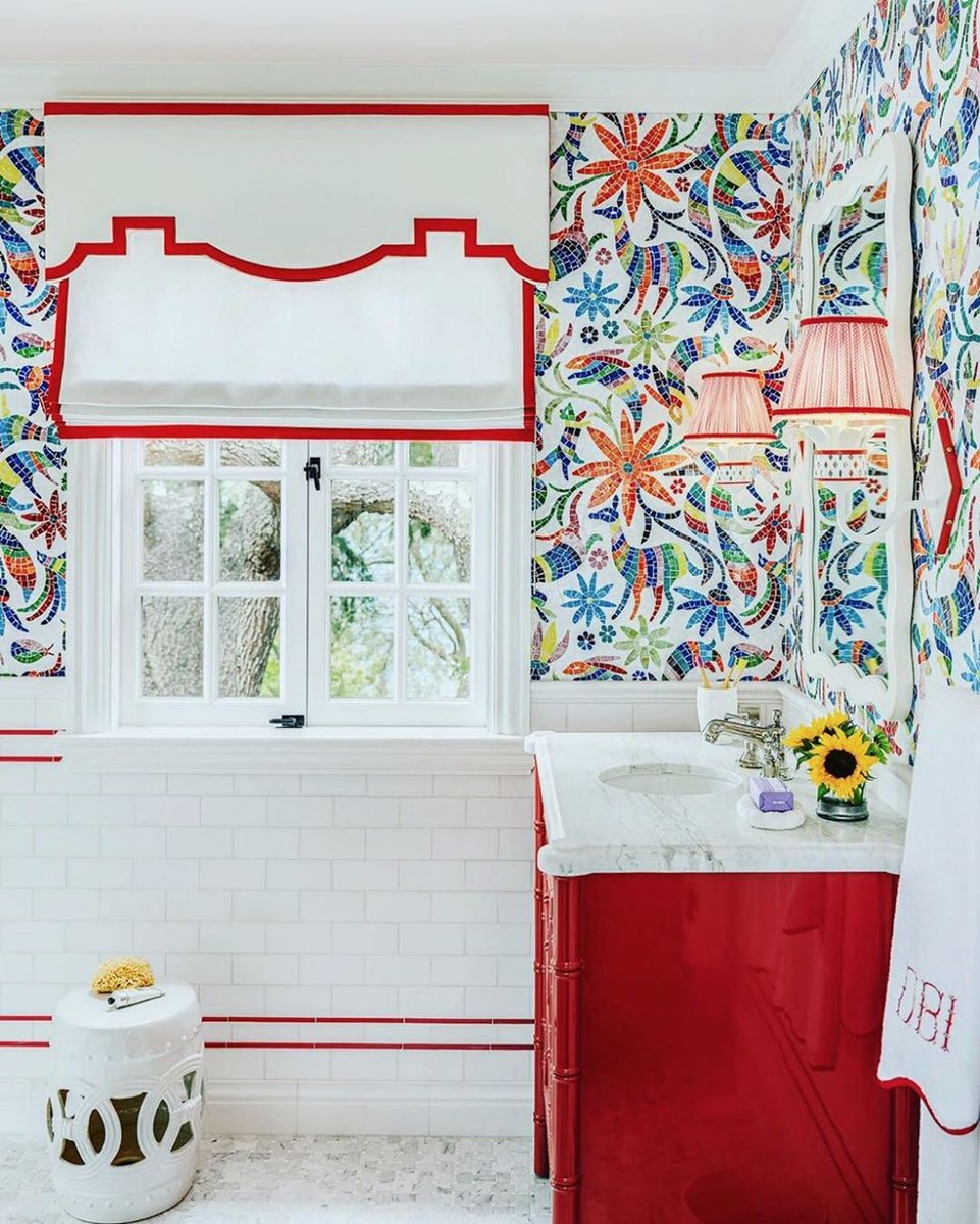 NewRavennaUSA's tweet photo. The "Otomi" mosaic from the Kiddo Collection by #NewRavenna creative director, Cean Irminger, is the star of this "No Drama Llama" Jack & Jill bathroom by Dina Bandman in the @sfshowcase!
📸: Christopher Stark
Tile sourced through @DaVinciMarble
#bathroomdesign #sfshowcase https://t.co/koyml0ilvr