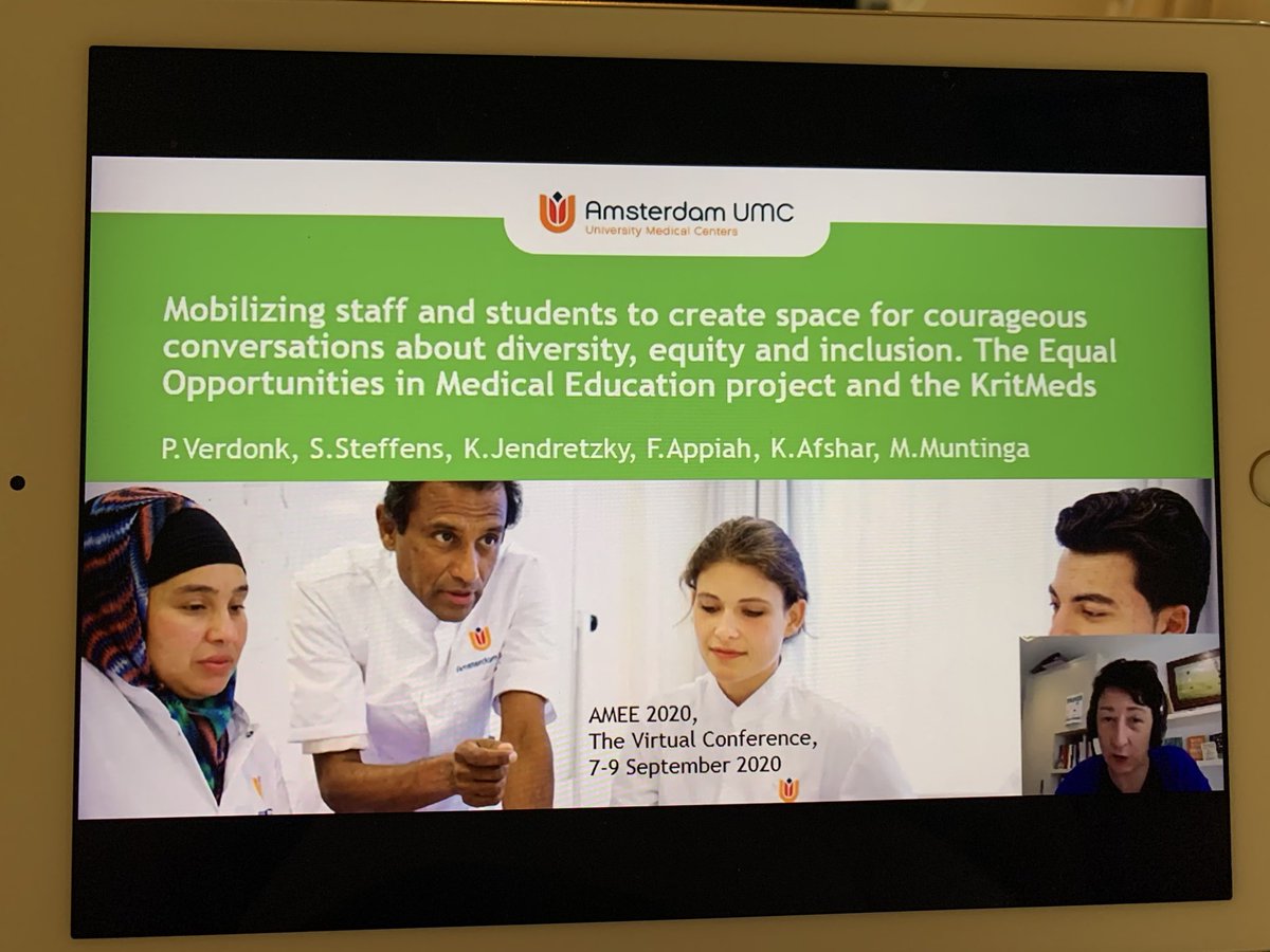 r_kusurkar's tweet photo. Fostering courageous conversations by ⁦@petraverdonk⁩  in #forum1 #ondemand at #AMEE2020. Student-led projects - A must watch! https://t.co/Pf5Ayq6VUK