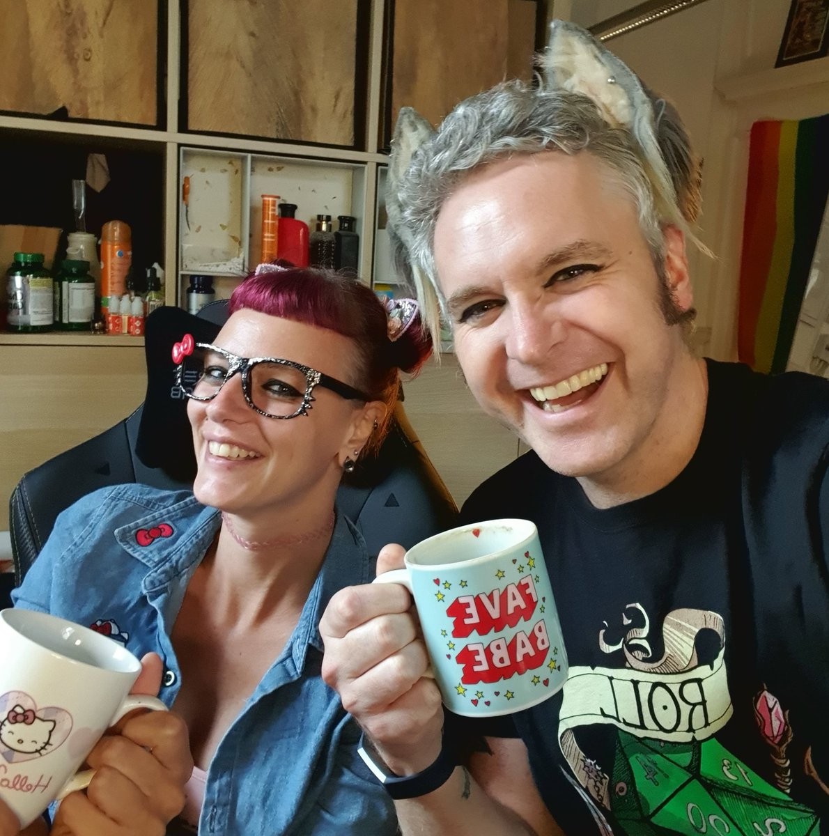 foxylockhart's tweet photo. NEW! Musical Coffee Morning at 11am tomorrow (Thurs 10th) on my Twitch channel, where you pick the songs we listen to whilst eating doughnuts, drinking coffee and chatting! With tomorrows special guest star @amyadreena, come join us! 

#twitch #coffee #doughnuts #music #laughter https://t.co/wZuD4BenJg