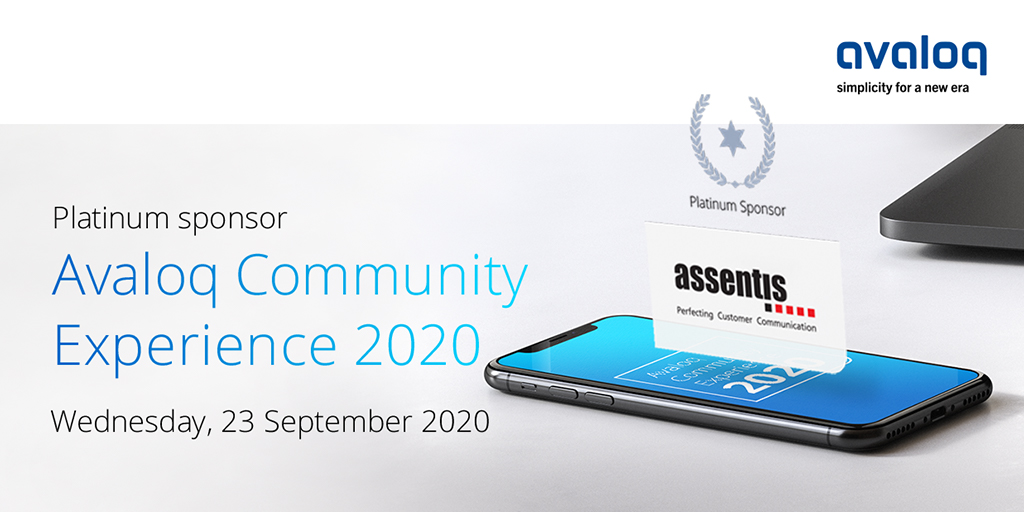 The virtual #AvaloqCommunity Experience 2020 takes place in just two weeks. We are very pleased to welcome you there as a Platinum Sponsor of this event!

Register now for the event:
events.avaloq.com/ACE20