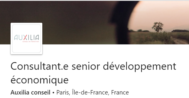 AuxiliaConseil's tweet photo. #JobAlert #OnRecrute un(e) spécialiste du développement économique territorial, pour porter des projets innovants et à fort impact dans une équipe engagée &amp; super sympa !
+ d'infos 👉https://t.co/cKS3G0KJDB Rejoignez-nous🤗#ESS #TransitionDurable https://t.co/fIaX8M1n1M