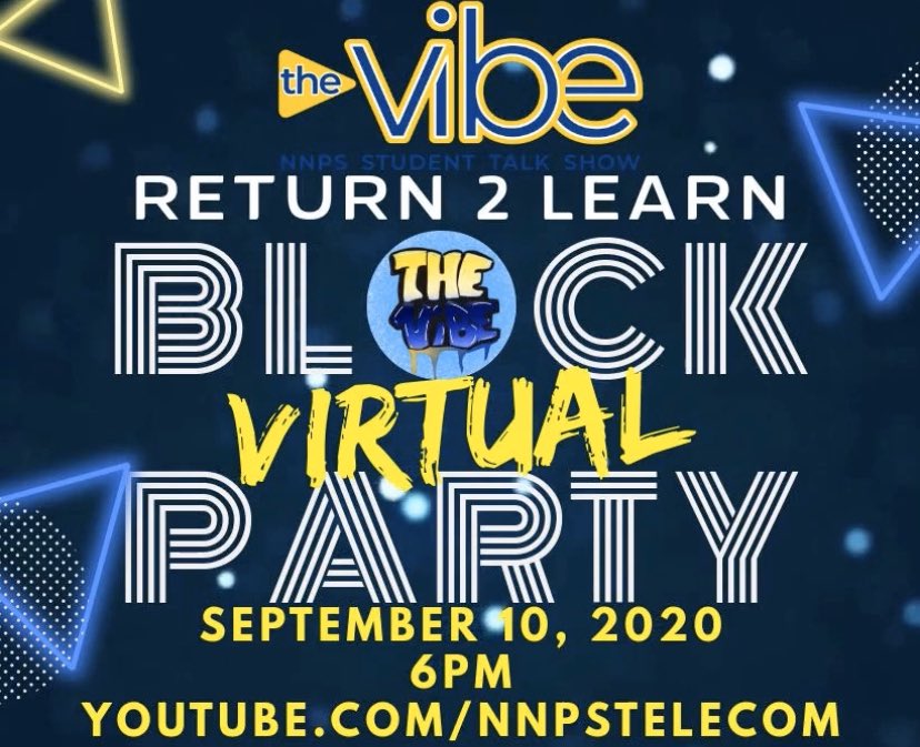 Students, Families, and all NNPS Staff are invited to join us this Thursday, Sept. 10 at 6 PM, as we, virtually, kick off the 2020-2021 School Year! There will be giveaways, lit music, and special guests! There is only one place to be, and that is at the NNPS Virtual Block Party!