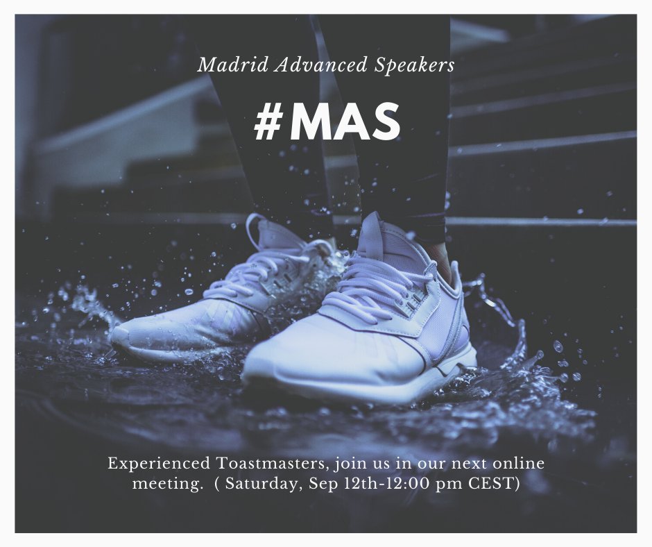 Experienced <a href="/Toastmasters/">Toastmasters</a>, join us in our next online meeting.  ( Saturday, Sep  12th    -12:00 pm CEST)