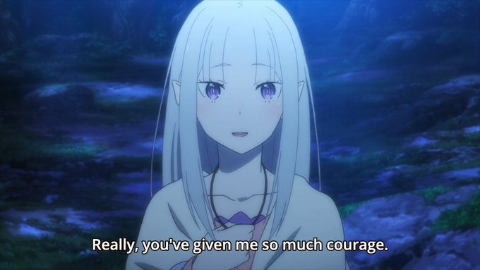 It felt like Subaru was doing the exact same thing Emilia did in the Sanctuary, knowing his own weakness but putting it aside in order to help the one he cares about