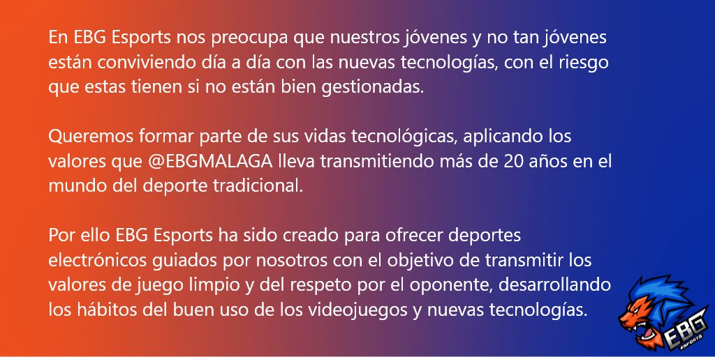 EBGEsports's tweet photo. Ante todo juego limpio y respeto por el oponente👇 https://t.co/udDbHq79Ju