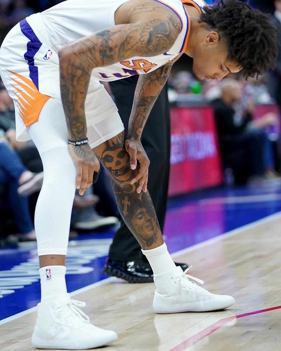 SLAMKicks's tweet photo. The Hendrix tattoo with the BB Pros. These could be the hardest sneaker flicks of the season. https://t.co/lZ4ikS9aum