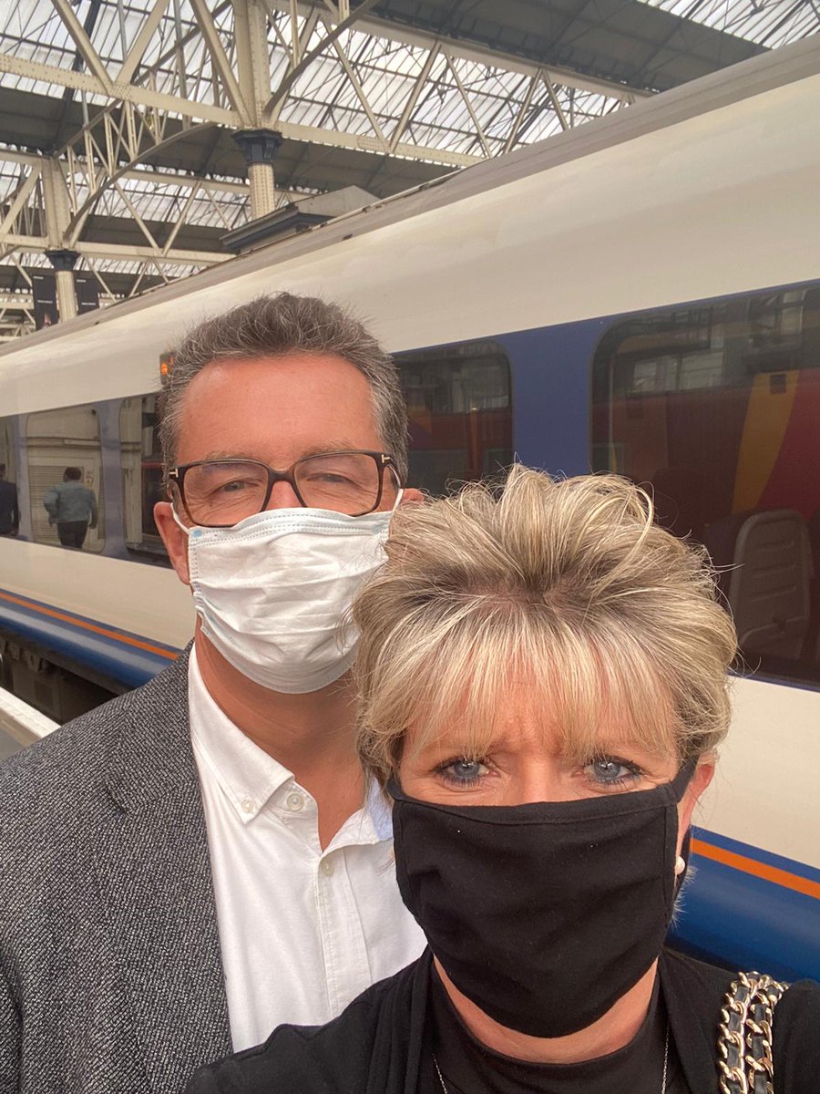 thomaspower's tweet photo. London Waterloo first time since Friday 13th March @pennypower #digidinner with @digentre https://t.co/teP3cxsmm1