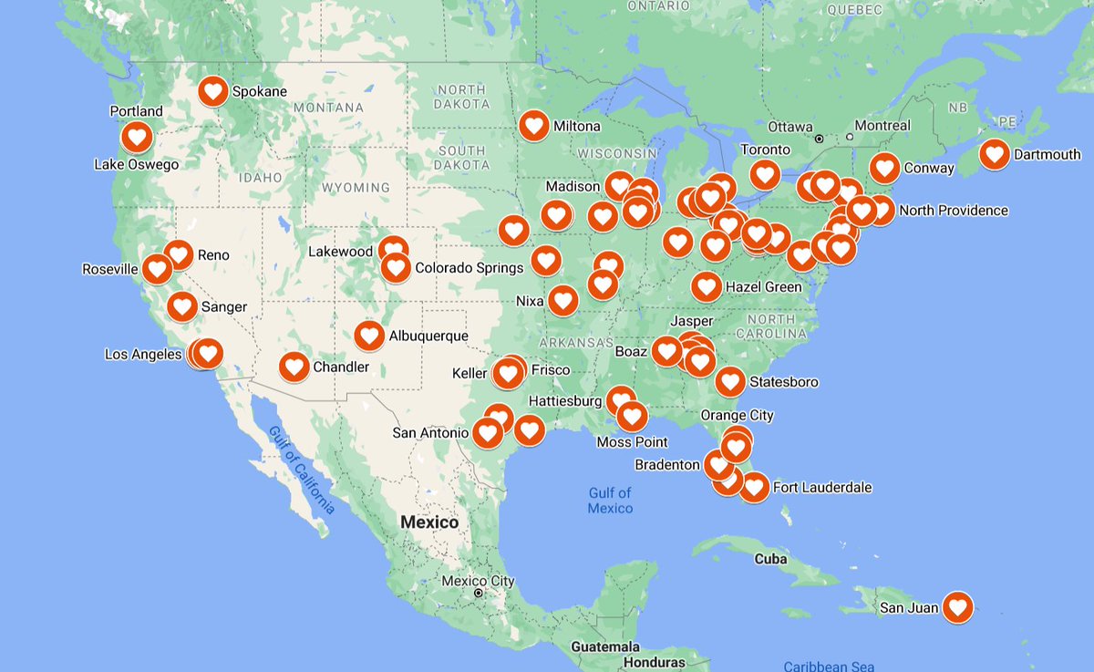 ProjectShaqBox's tweet image. Time for a map update... get yourself on the map, and get free baseball cards, just by sending along your address! forms.gle/ZxhrtNFhVEXciB…