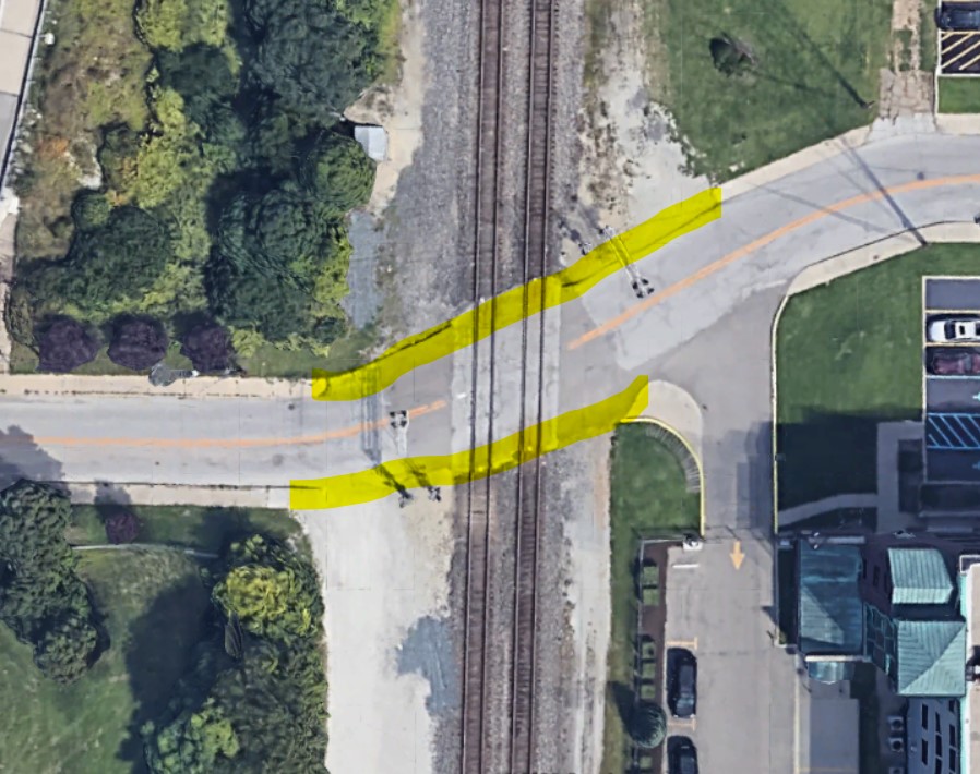 long stretch of street that Indy drivers love to go 40-50mph.