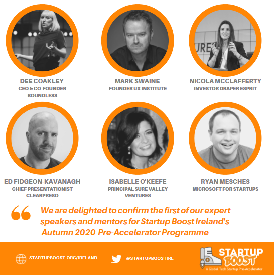 FoundersBoostIE's tweet photo. Are you a tech startup raising investment? Need mentorship &amp; advice from those who have walked the walk? Still finessing your pitch? Looking for a global network of like minded founders?

No fee charged, no equity taken.

Apply at  https://t.co/pWgg109Js3 before Sep 16th https://t.co/lTdCj5b4tx