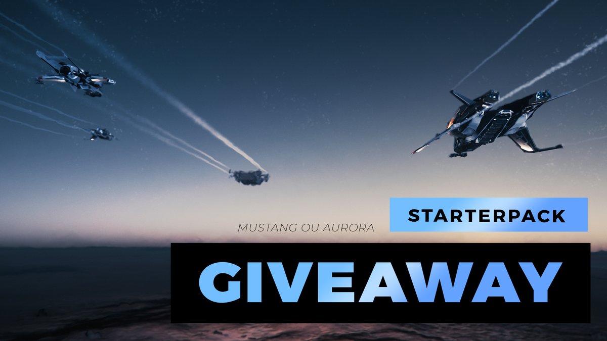 waterpatate's tweet photo. Pour continuer à profiter de #starcitizen après cet épisode de "Free Fly", tentez de remporter un Starter Pack (Aurora ou Mustang) en participant au giveaway du plaisir

▶️https://t.co/Esjawecows https://t.co/MhX2V4M7Vz