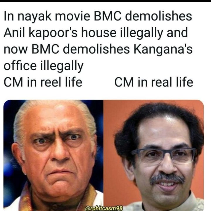 SagarDeepSamant's tweet photo. @KanganaTeam Give them the same fate as in "nayak" movie
#ISupportKanganaRanaut https://t.co/EBFDmgPvDf