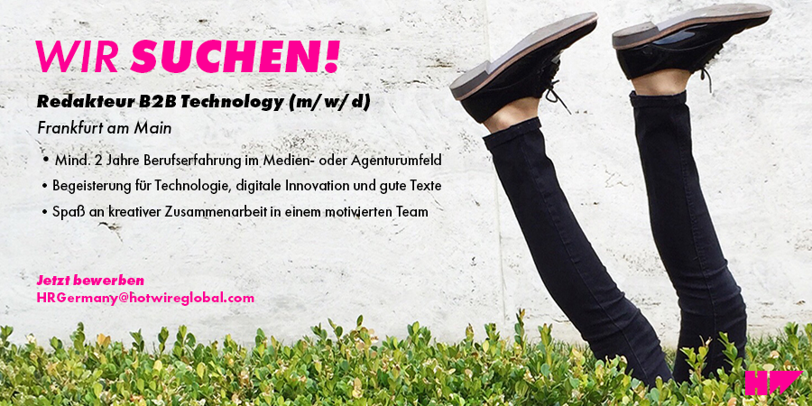 Herhören! Du bist Textprofi und wenn es anderen zu „nerdy“ wird, taust du erst auf? Dann werde Teil unseres Content-Teams: ow.ly/h59I50BmbJI

#techpr #prjob #hiring #textconnoisseur #redakteur